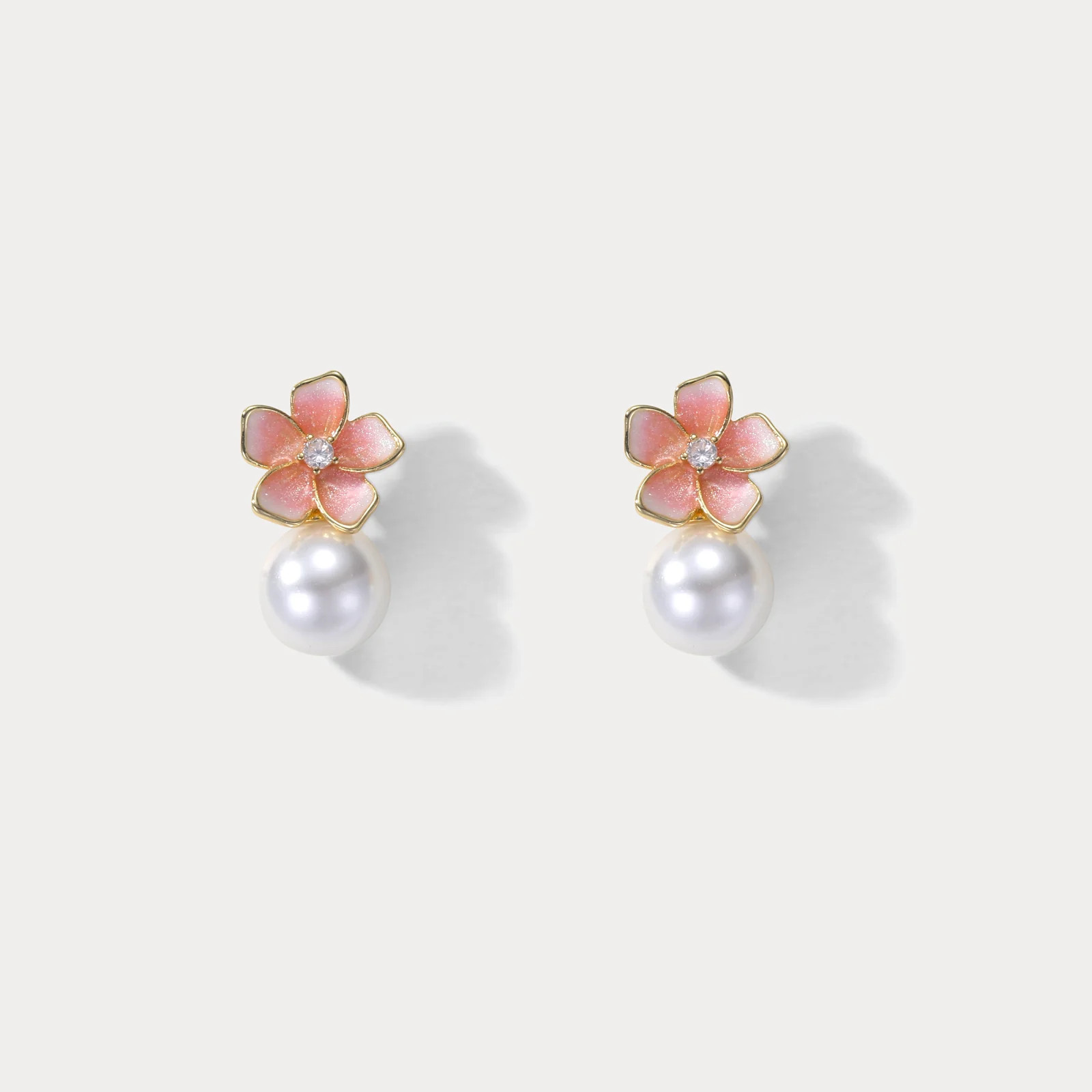 Sakura Pearl Dangle Earrings | Selenichast