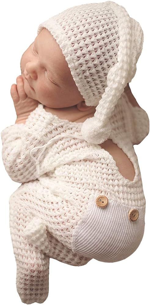 Newborn Photography Props Set Hat Bebe Reborn Accesorios Picture Outfits Baby Photo Studio Shoot Clo | Amazon (US)