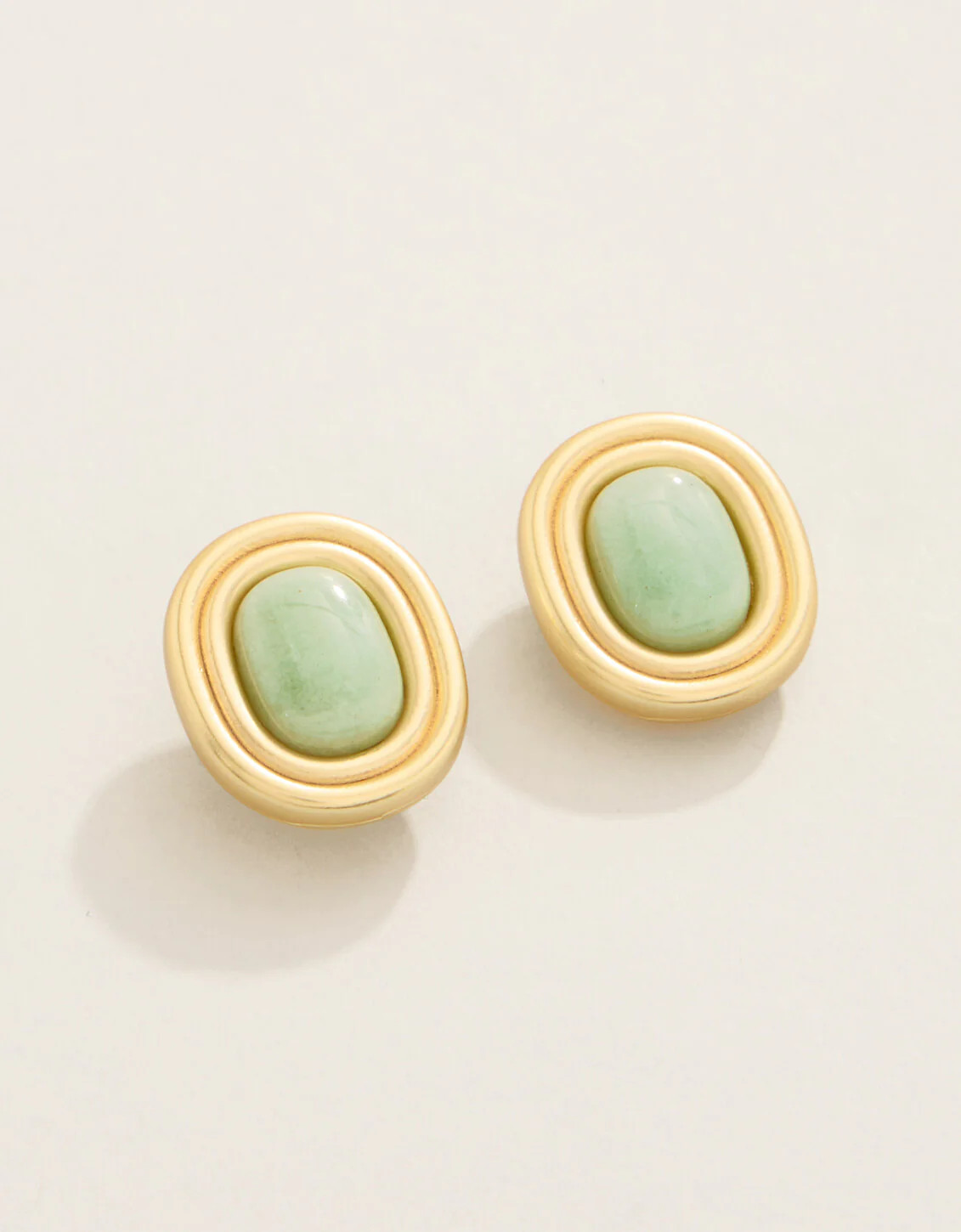 Castillo Stud Earrings Green Aventurine | Spartina 449