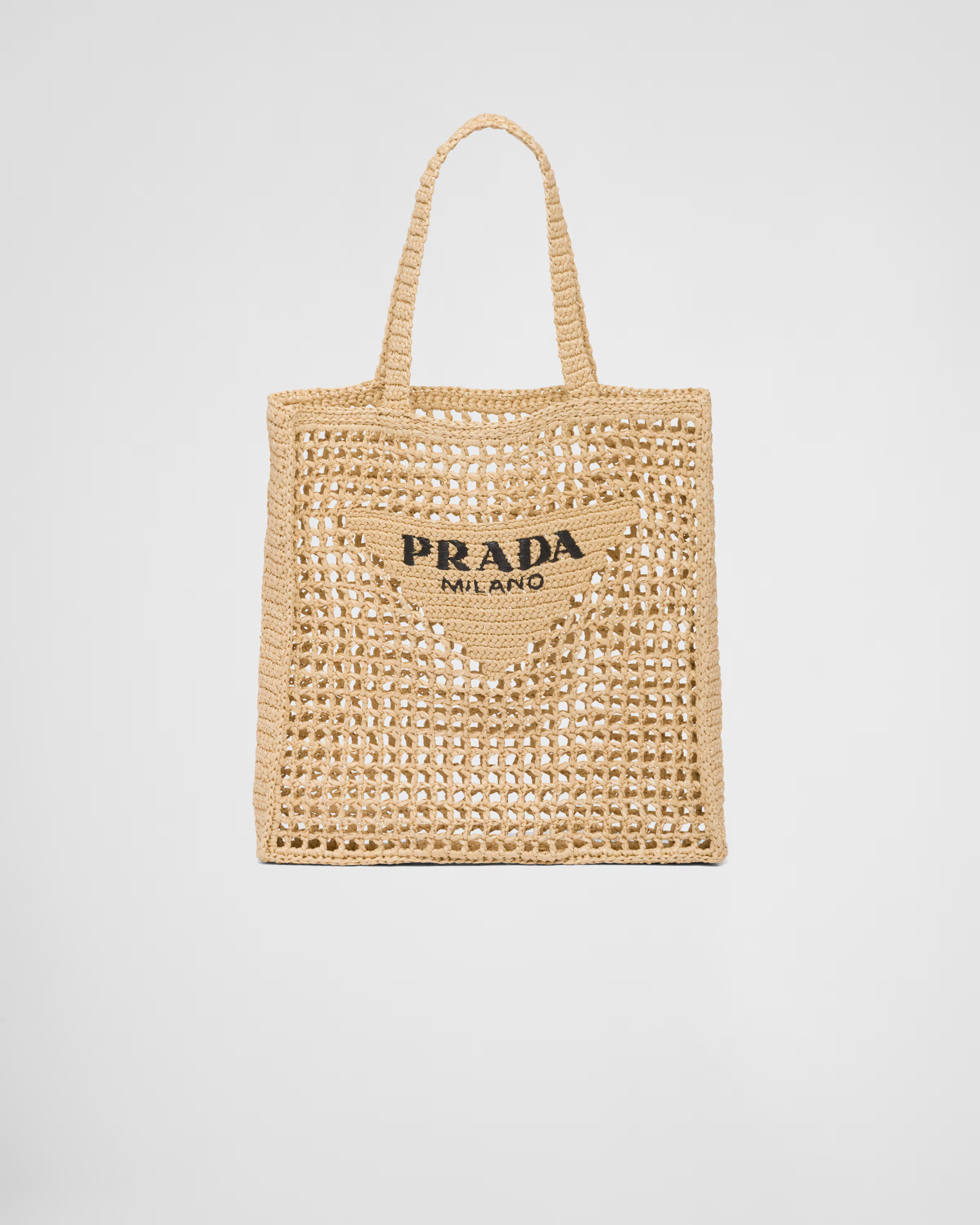 Crochet tote bag | Prada Spa US