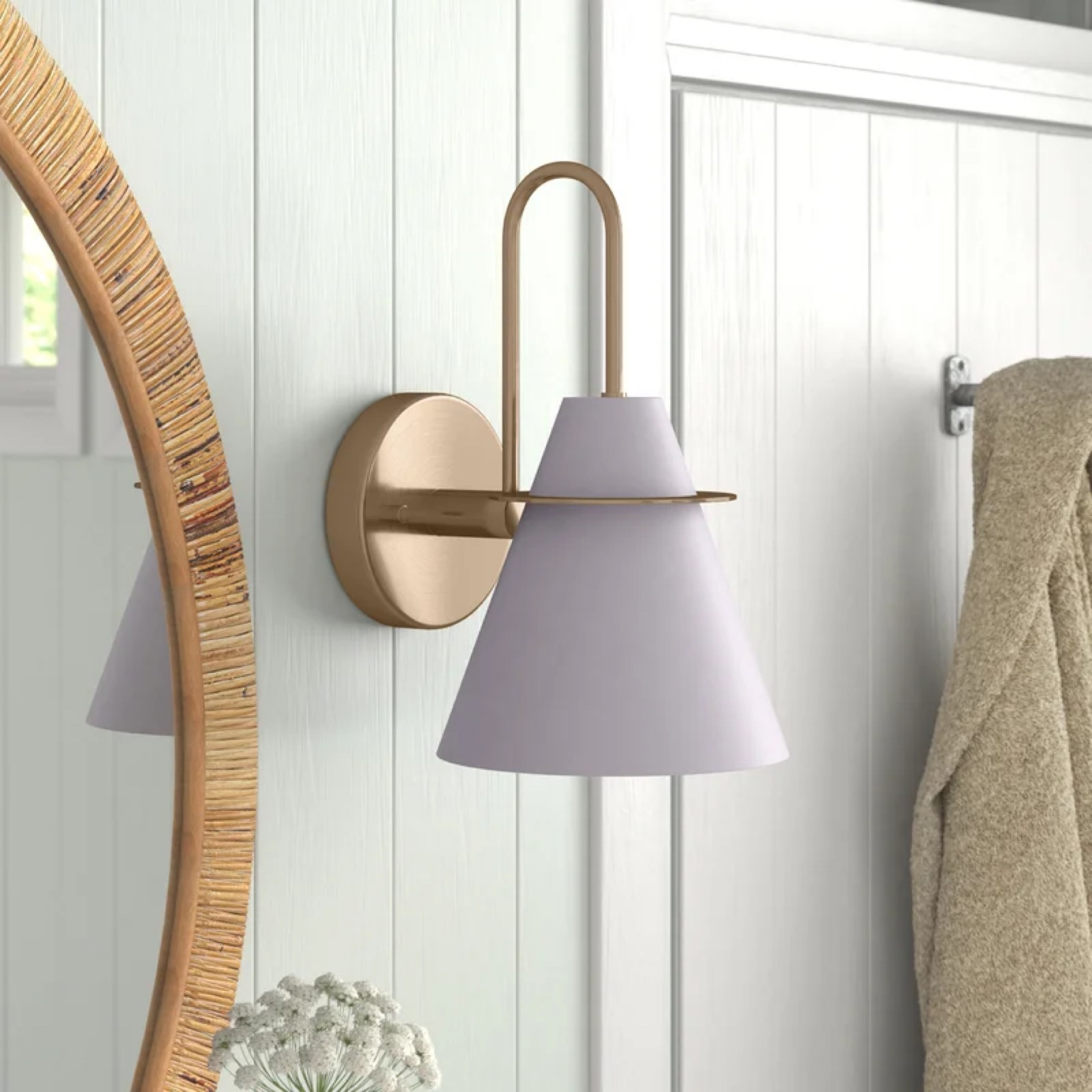 These gorgeous warm Brass & Grey sconces are to die for! They hang above my farmhouse kitchen sink and they’re the perfect mix of modern and luxe! 

* The shade appears lavender in the thumbnail photo but I assure you, they’re the perfect shade of soft gray. 

#LTKsalealert #LTKhome