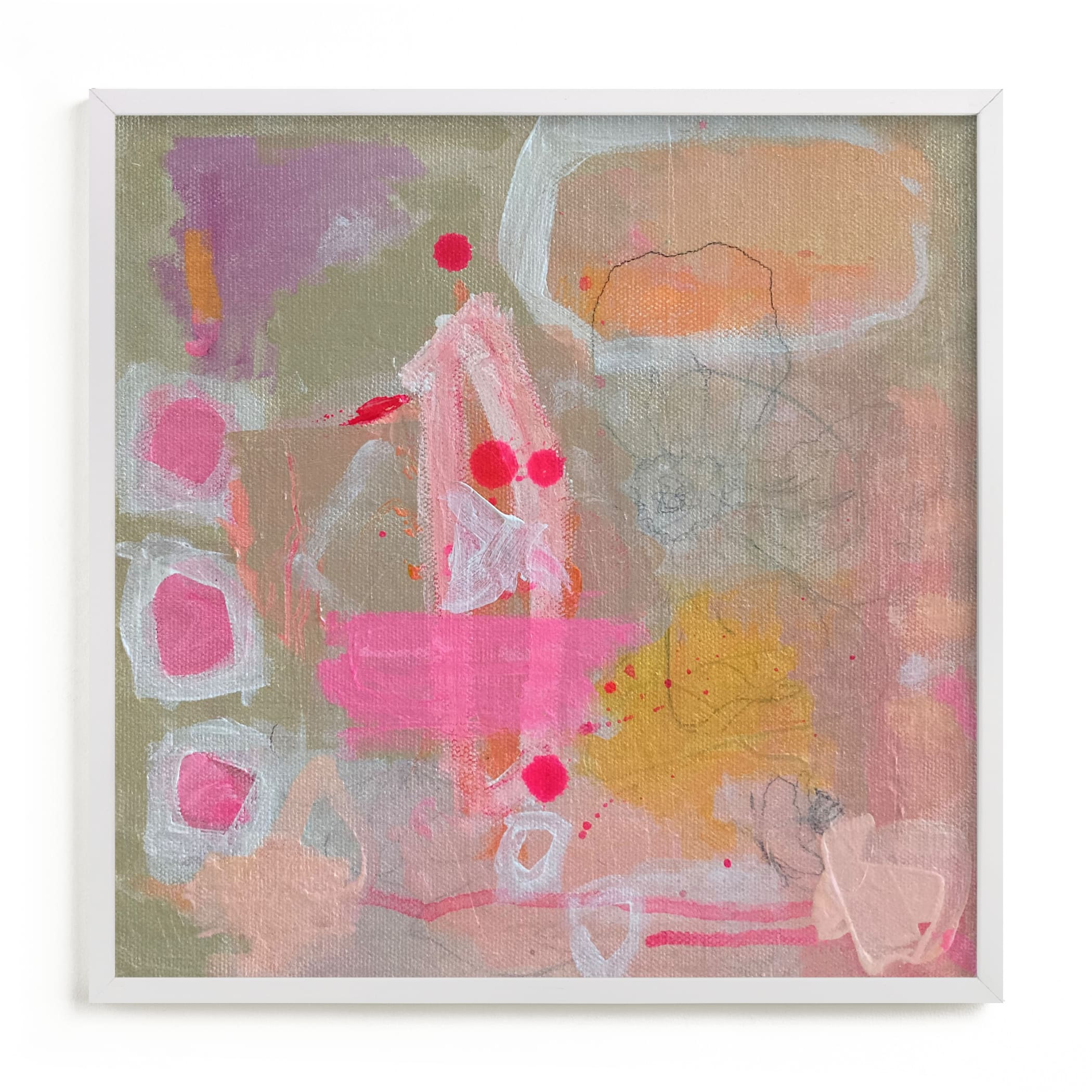 "Sherbet Flowers" - Marketplace Non-custom Art by Nicole Simms. | Minted