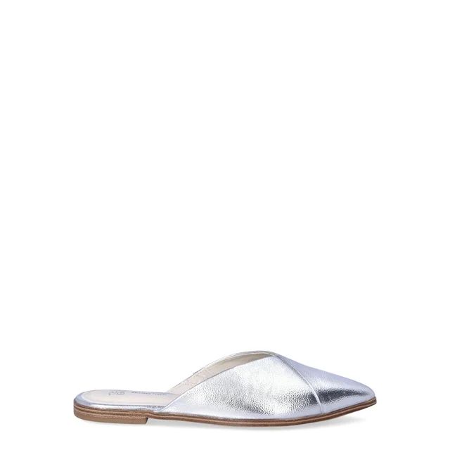 Time and Tru Women’s Shimmer V Slip On Mules | Walmart (US)