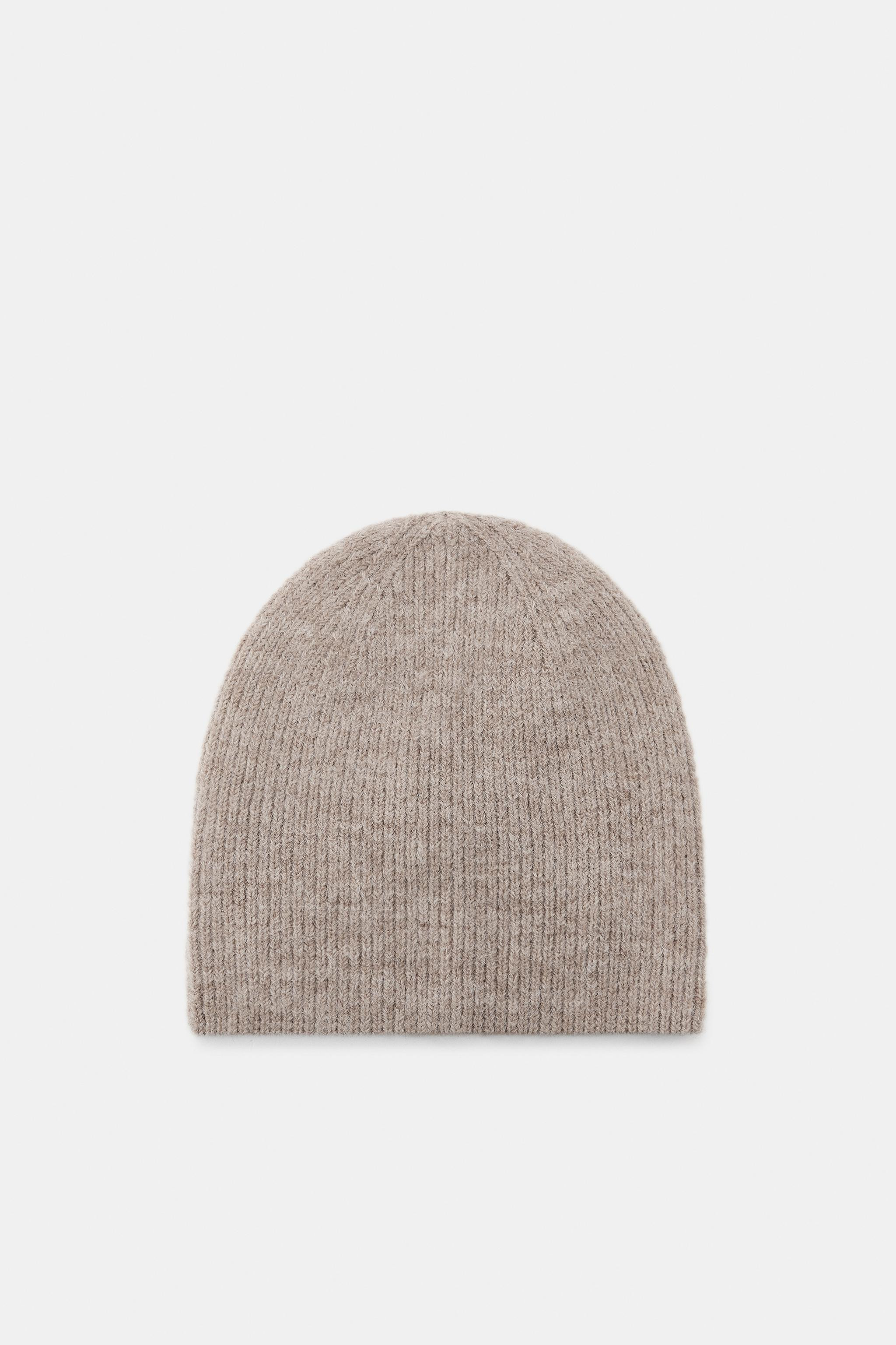 RIBBED KNIT BEANIE HAT | Zara US