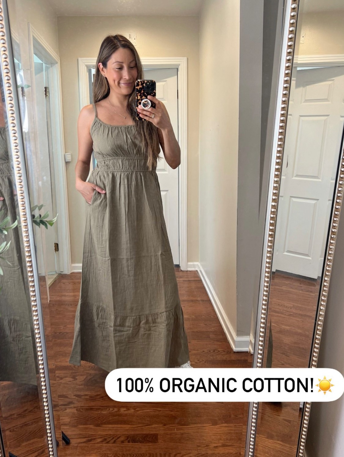 Looove how comfortable this dress is and I love that it’s also organic cotton! Perfect for spring and summer! ☀️💃🏻#springdress #summerdress #organiccotton 

#LTKSaleAlert #LTKWorkwear #LTKStyleTip