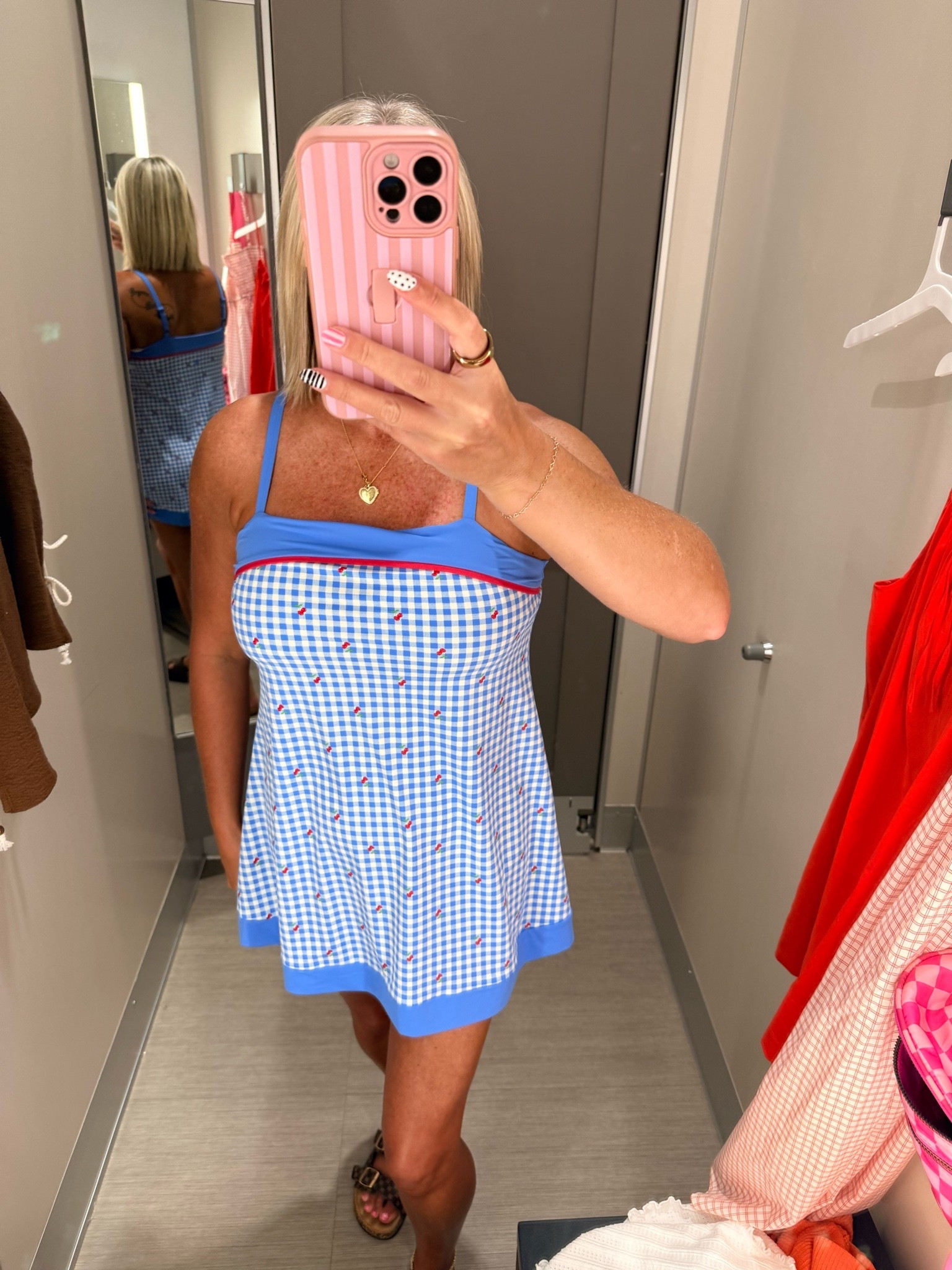 An athletic dress that’s completely adorable!!!  The best part is it has the back detached shirts opening so you don’t have to take the entire dress off to use the restroom!!

#LTKootd #LTKgrwm #LTKActive
