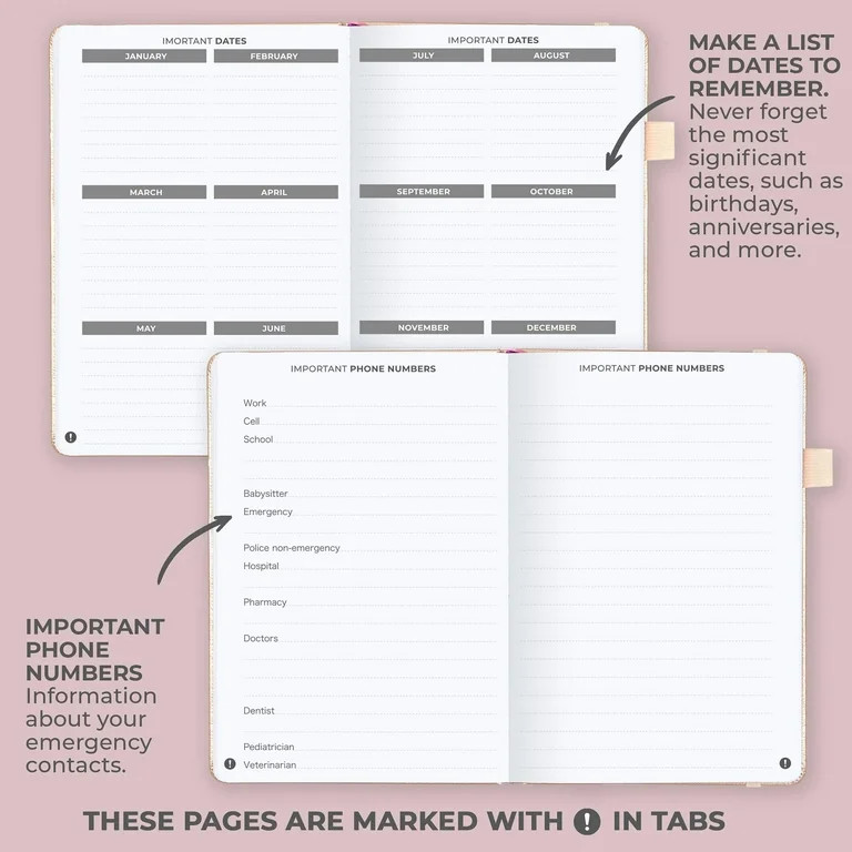 Clever Fox Address Book, Rose Gold, 120 Pages | Walmart (US)