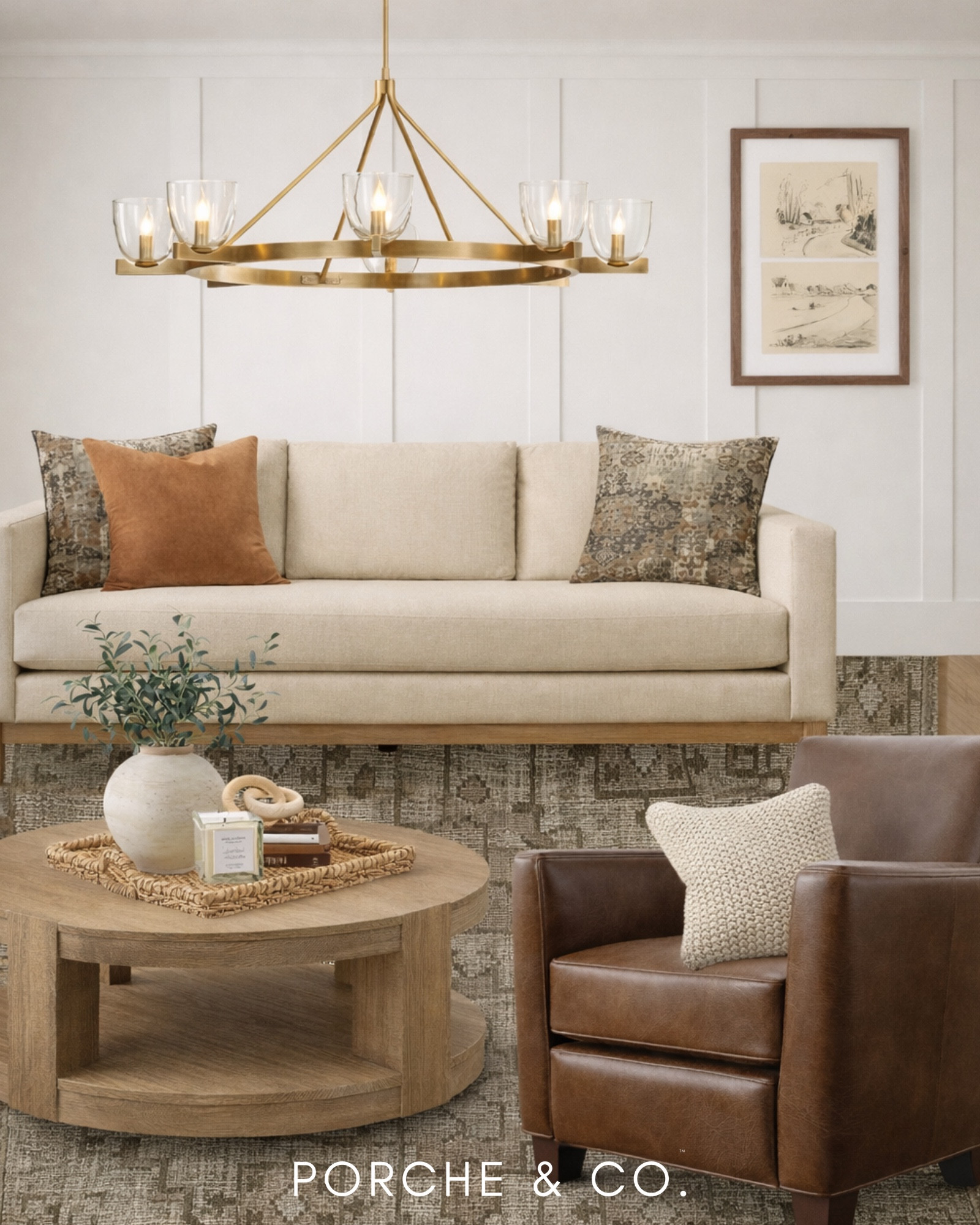 2D vs 3D Living Room Curated Collection

See the before and after magic ✨ Our 3D cover image brings this space to life, followed by the original 2D design—showing how layered textures, warm neutrals, and timeless pieces come together seamlessly.

This Curated Collection highlights a neutral upholstered sofa, leather accent chair, woven rattan pendant, brass chandelier, solid wood coffee table, cane-front cabinet, vintage-inspired area rug, framed landscape art, decorative pillows, sculptural decor, and soft greenery—classic elements styled with a fresh Modern Classic approach.

Do you want to bring our dreamy Modern Classic style interior design into your own home? 🏡 You’re in luck! Reserve our Online Interior Design packages today → https://porcheandco.com/edesign ✨ We can’t wait to work with you & design your home with #porcheandco

#porcheandco #visionboard #moodboard #curatedcollection #livingroominspo #modernclassic #neutralinteriors #classicdesign #homedecor #ltkhome


#LTKvlog #LTKOver40 #LTKHome