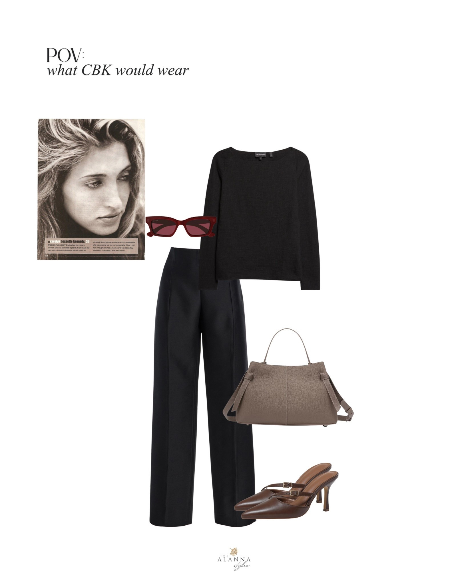 If you’re ever in doubt, wear black and taupe. This structured boatneck top and tailored trouser combo is the ultimate "power outfit." It’s polished, professional, and undeniably chic.

#LTKootd