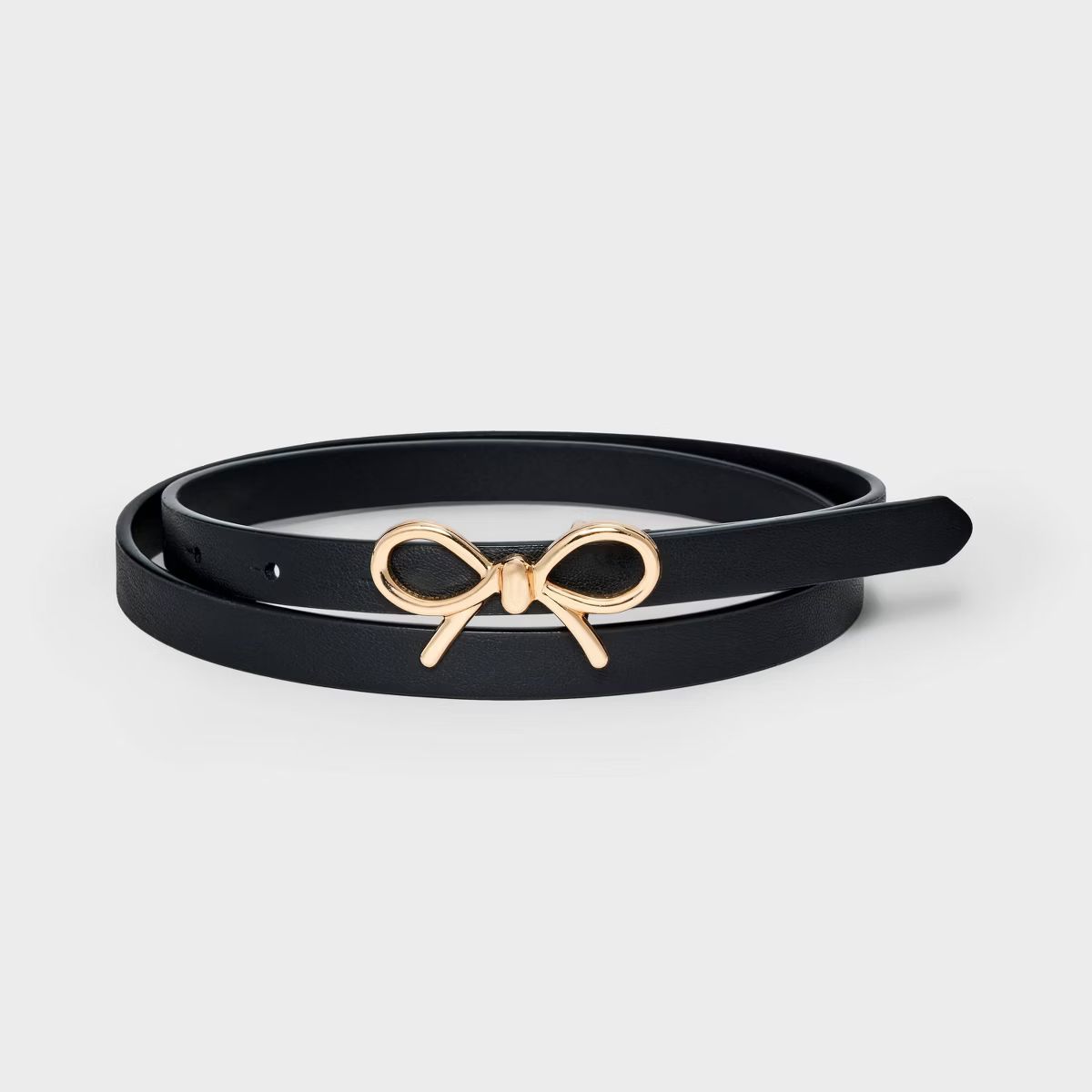 Women's Bow Buckle Belt - A New Day™ Black | Target