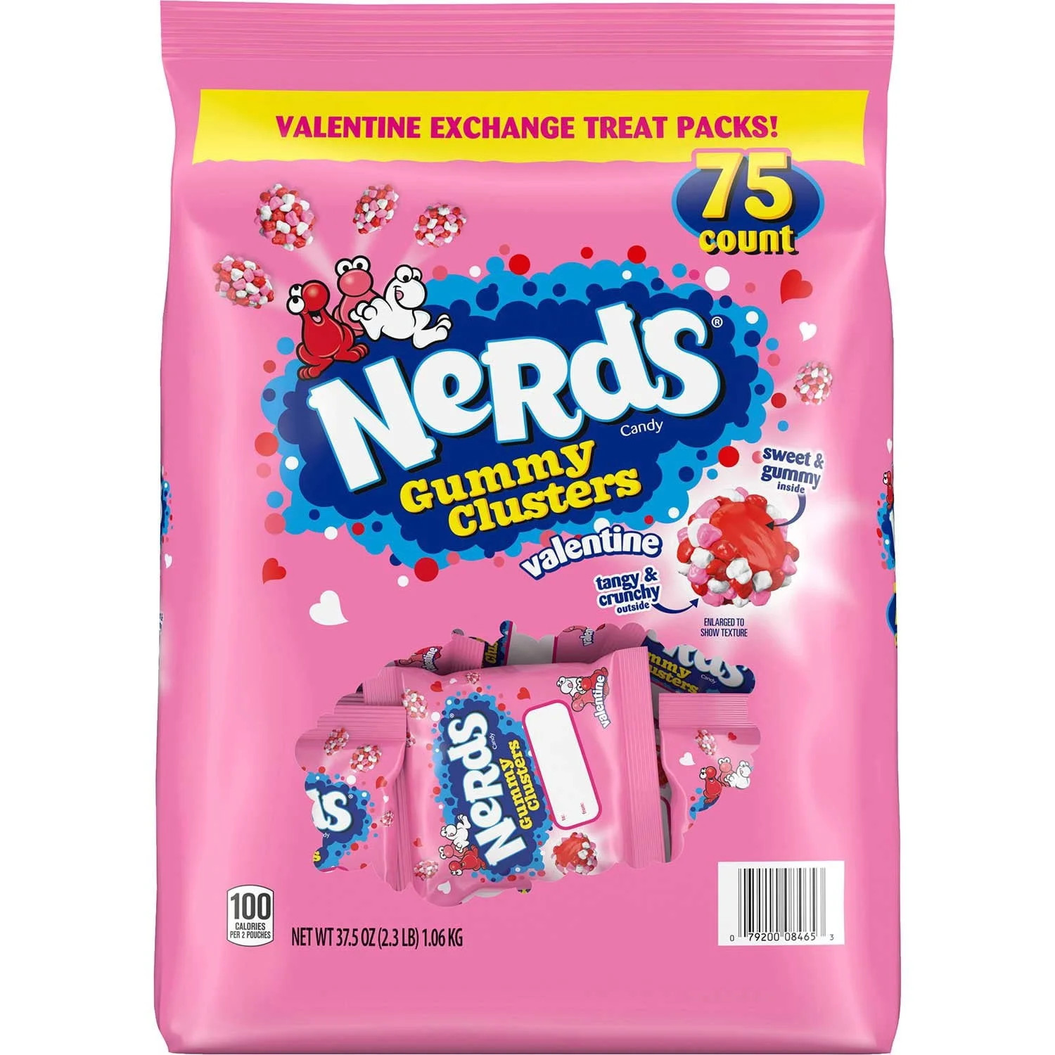 Nerds 08465 159304 Valentines Gummy Clusters 75 ct | Walmart (US)