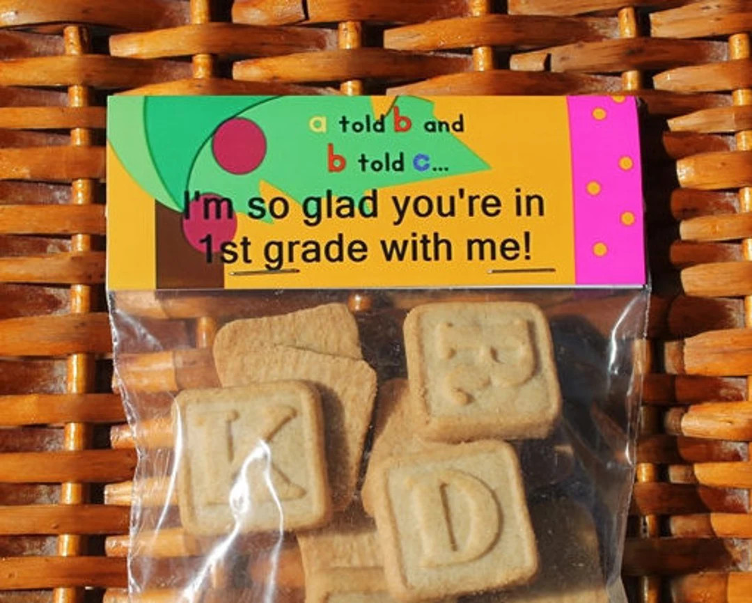 1st Grade Back To School Welcome | ABC Back to School Treat Bag Topper | Chicka Chicka Boom Boom ... | Etsy (US)