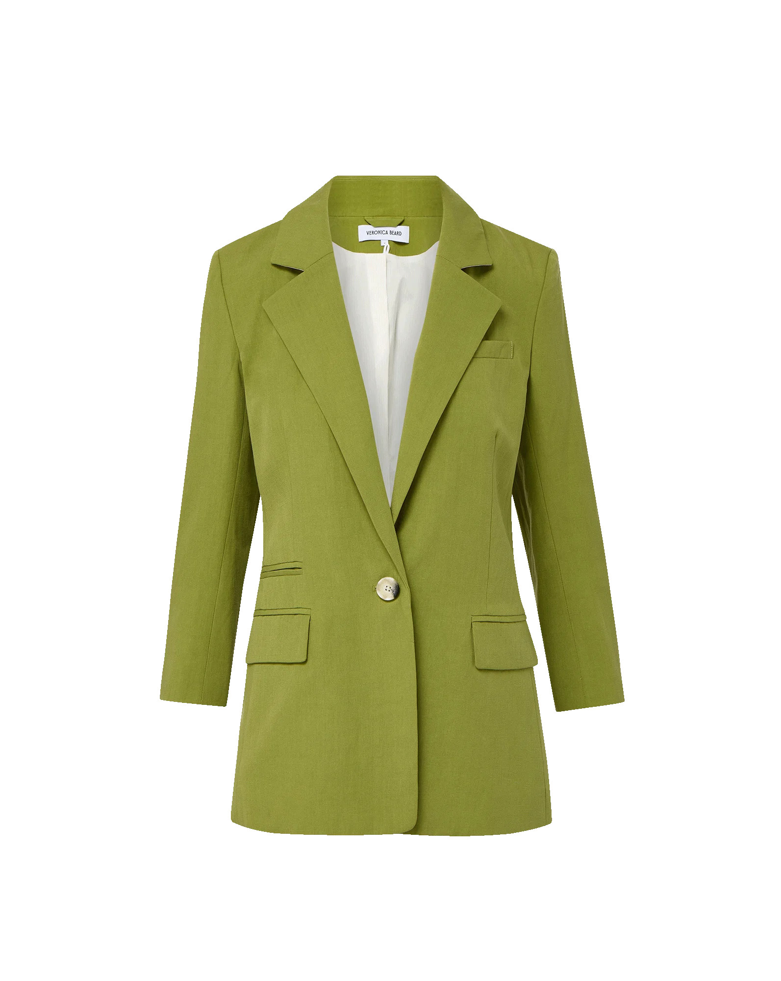 McGowan Single-Breasted Dickey Jacket in Cactus | Veronica Beard | Veronica Beard