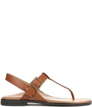 Vionic Cora Leather T-Strap Slingback Thong Sandals | Dillard's | Dillard's