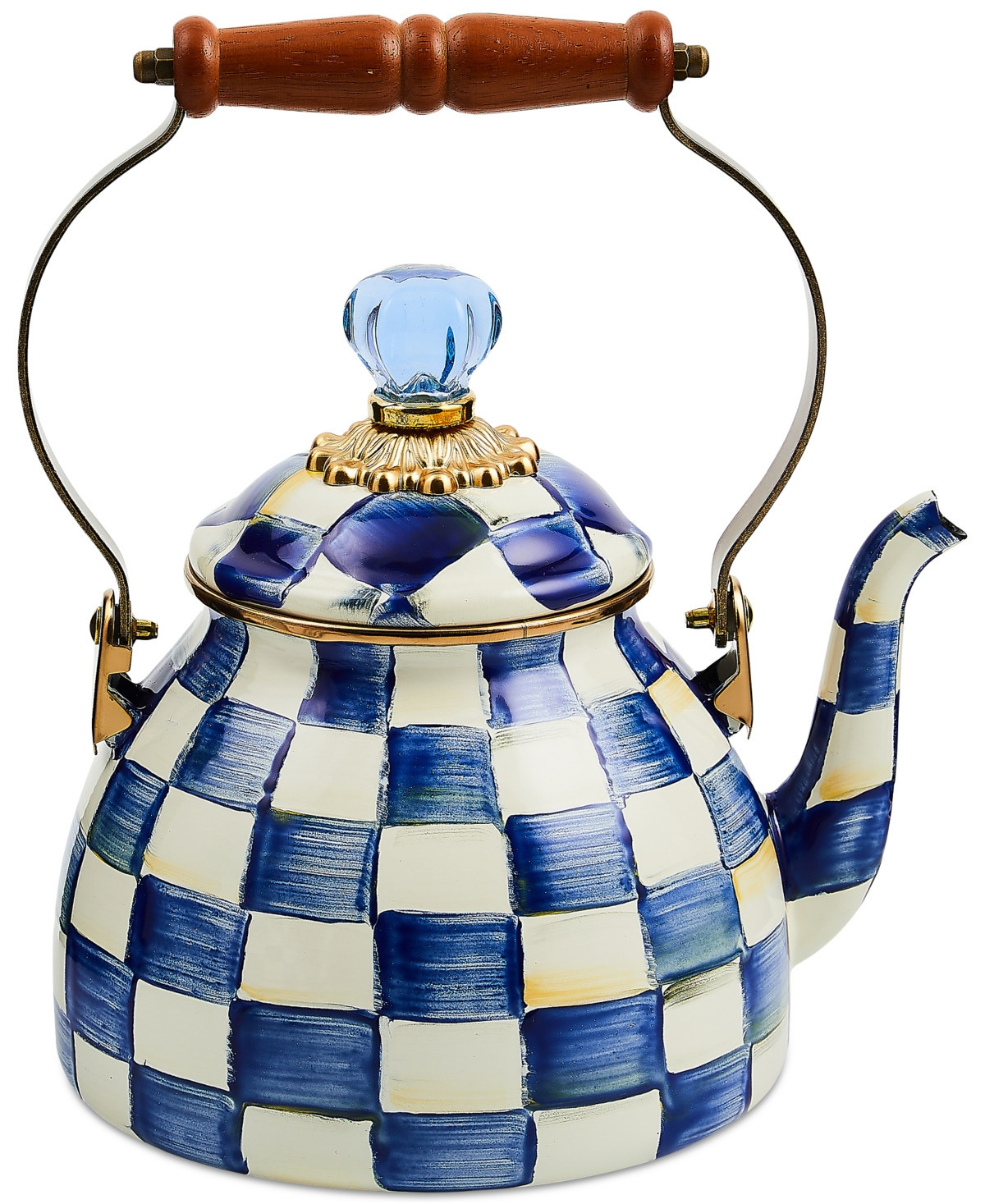 Mackenzie-Childs Royal Check 2-Qt. Tea Kettle | Macy's