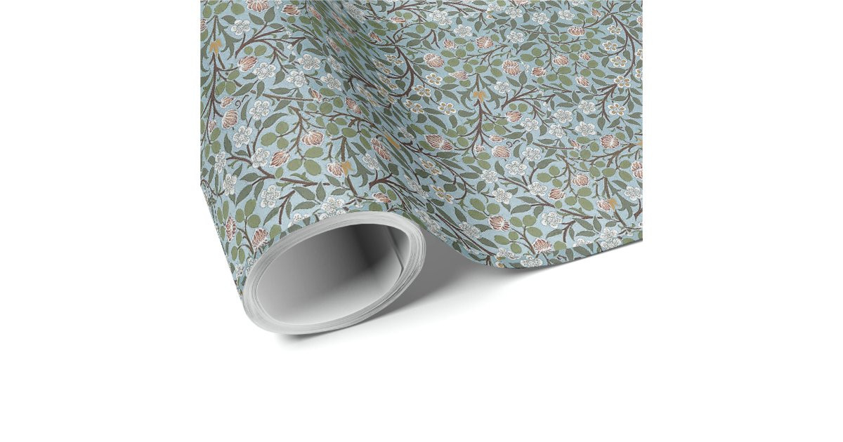 Vintage William Morris Clover Flowers Floral Pink  Wrapping Paper | Zazzle | Zazzle