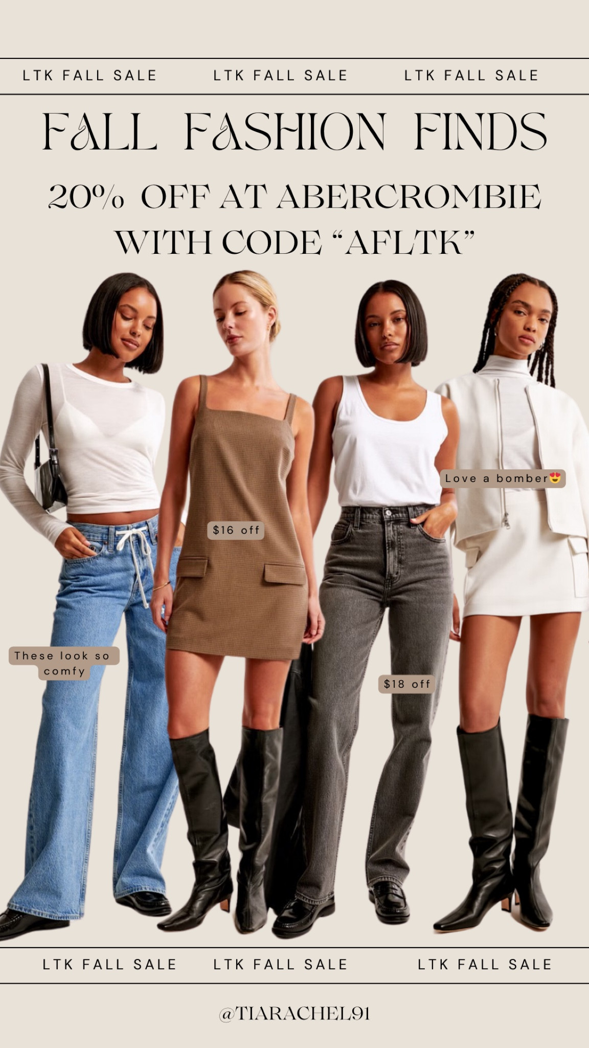 Abercrombie fall fashion finds all 20% off with code “AFLTK” !! 

#LTKFallSale #LTKSaleAlert #LTKStyleTip
