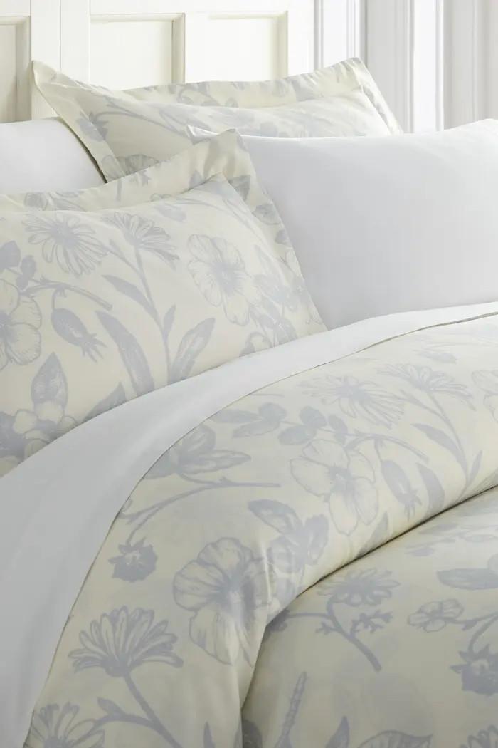 HOMESPUN HOME SPUN Premium Ultra Soft Garden Pattern 3-Piece Duvet Cover Set | Nordstromrack | Nordstrom Rack