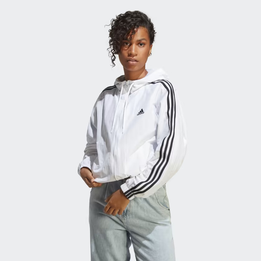 Essentials 3-Stripes Woven Windbreaker | adidas (US)