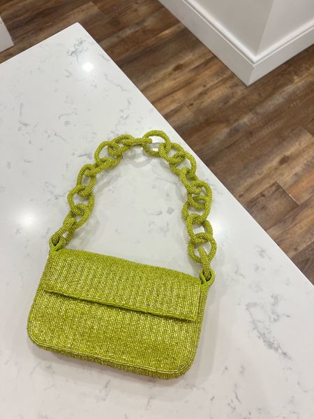 Lime green beaded bag / Anthropologie bags / festive bag / NYE / New Year’s Eve / New Year’s Outfit 

#LTKitbag #LTKHoliday #LTKparties