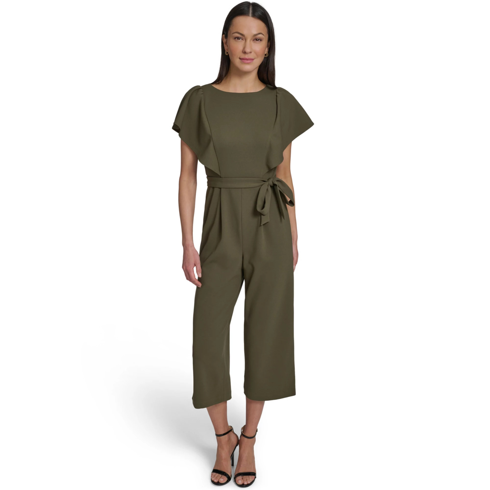 Women's Andrew Marc Flutter Sleeve Jumpsuit | Kohl's