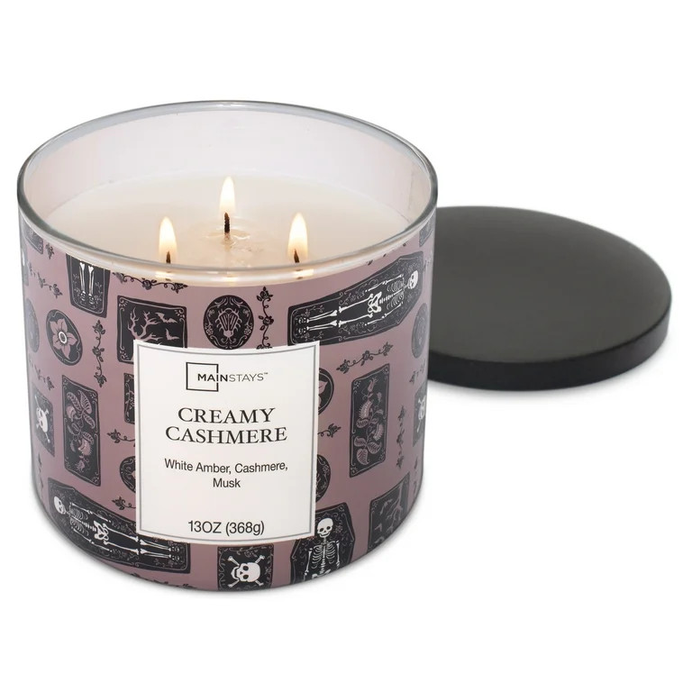 Mainstays Creamy Cashmere Scented 3-Wick Candle, 13 oz. | Walmart (US)