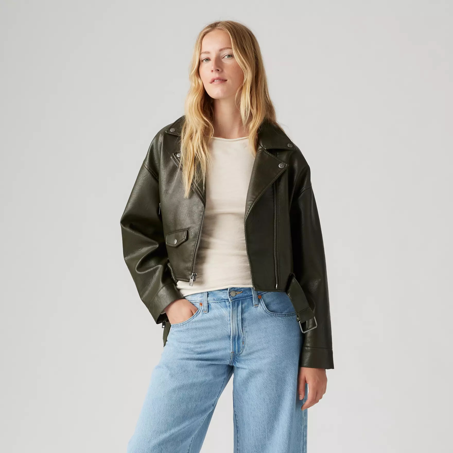 Belted Crop Moto Jacket | Levi's US
