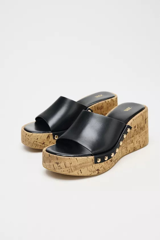 STUDDED WEDGES | Zara US