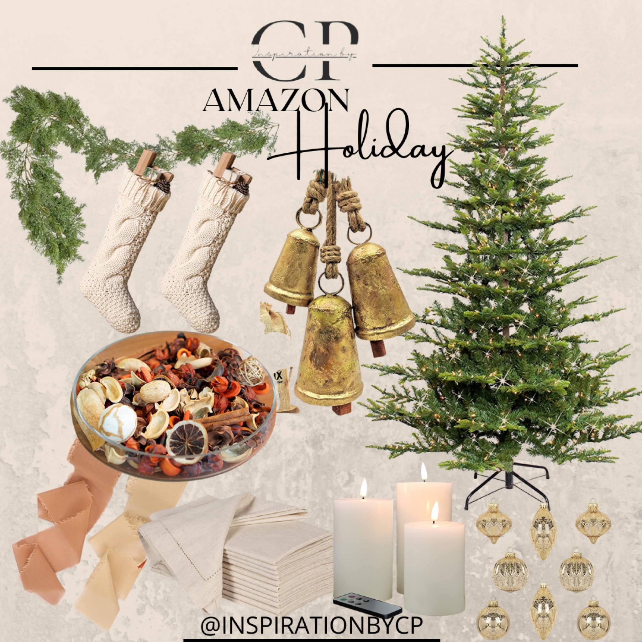 Holiday Decor
Christmas tree, Christmas ribbon, Christmas neutral decor, Chris bells, battery operated candle 

#LTKhome #LTKstyletip #LTKSeasonal