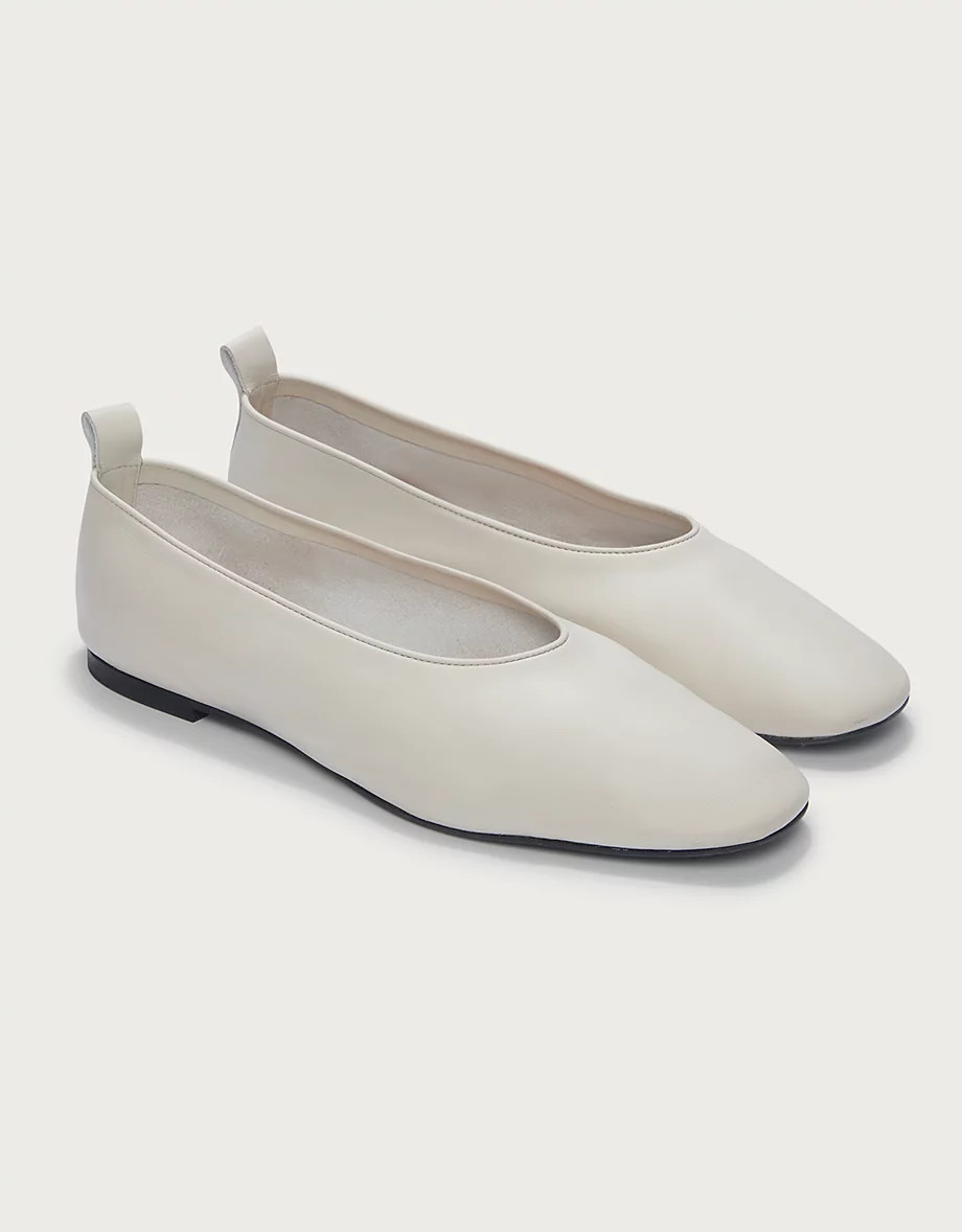 Leather High Vamp Ballet Shoes | New In Shoes & Accessories | The  ... | The White Company UK & ROW