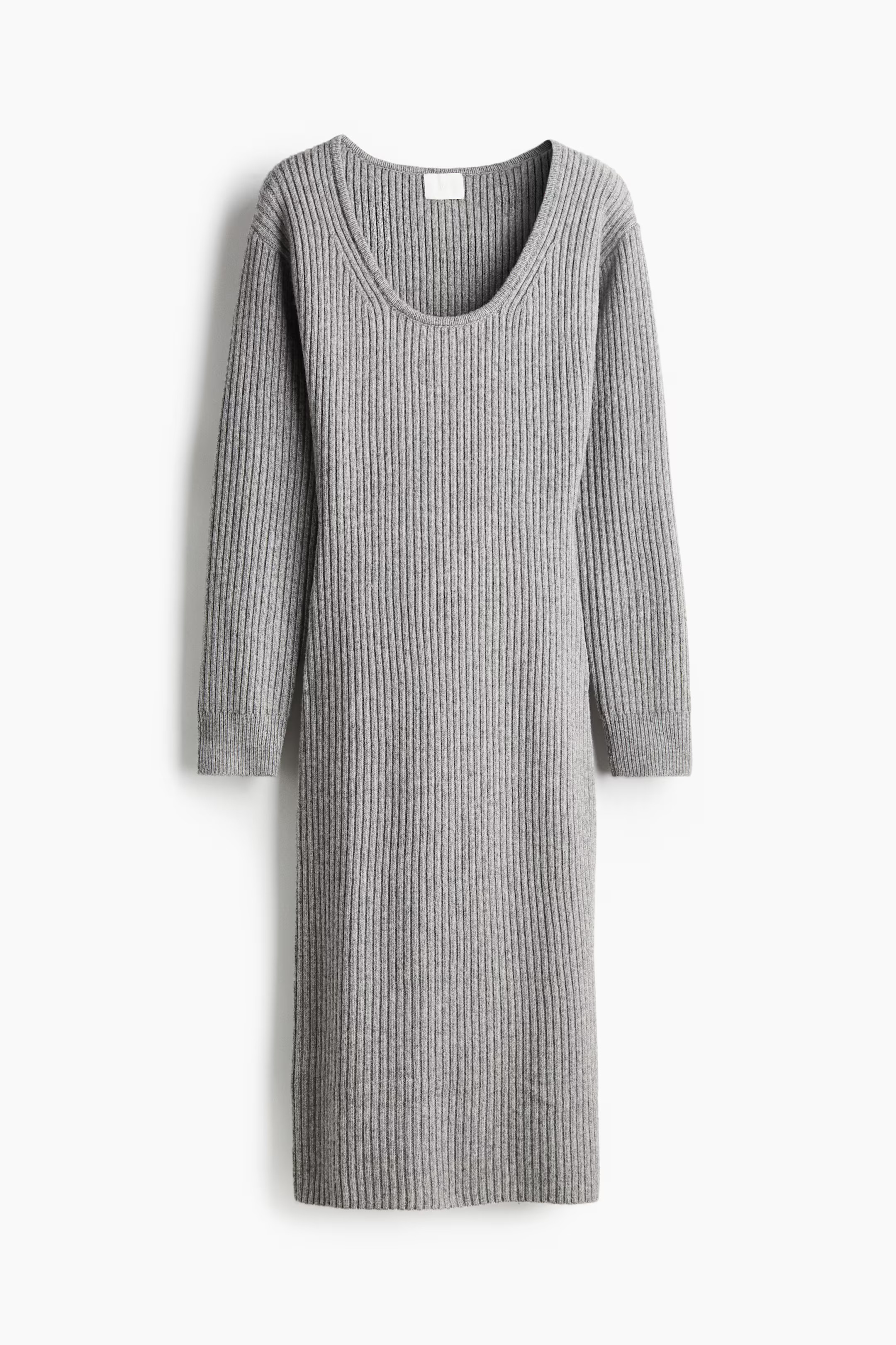Scoop-Neck Rib-Knit Dress | H&M (US + CA)
