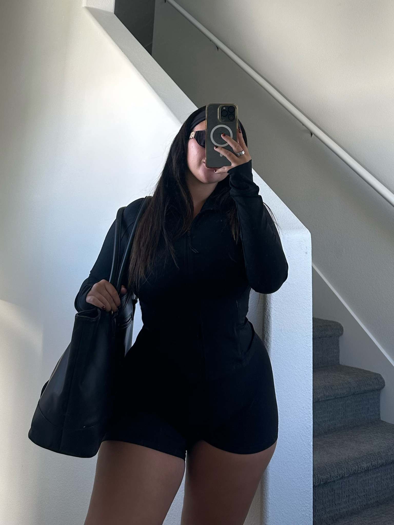 Sunday coffee shop vibes 🖤☕️ 

#ootd #blackoutfit #amazonfinds #amazon #athleisure 

#LTKSeasonal #LTKStyleTip #LTKFallSale