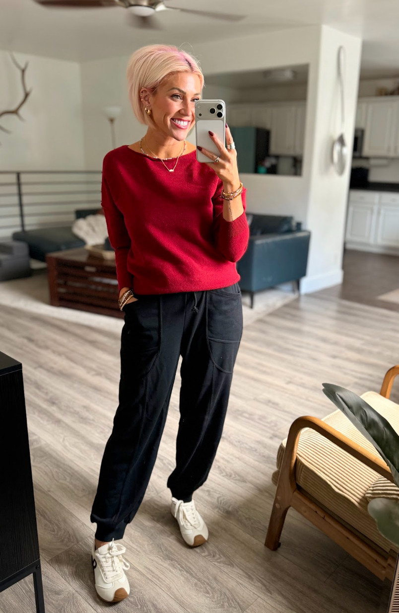 Loving this cozy yet stylish outfit! Perfect for a relaxed day. Sweater: Small // Pants: Medium // Shoes: TTS 

 #LTKootd #LTKSaleAlert