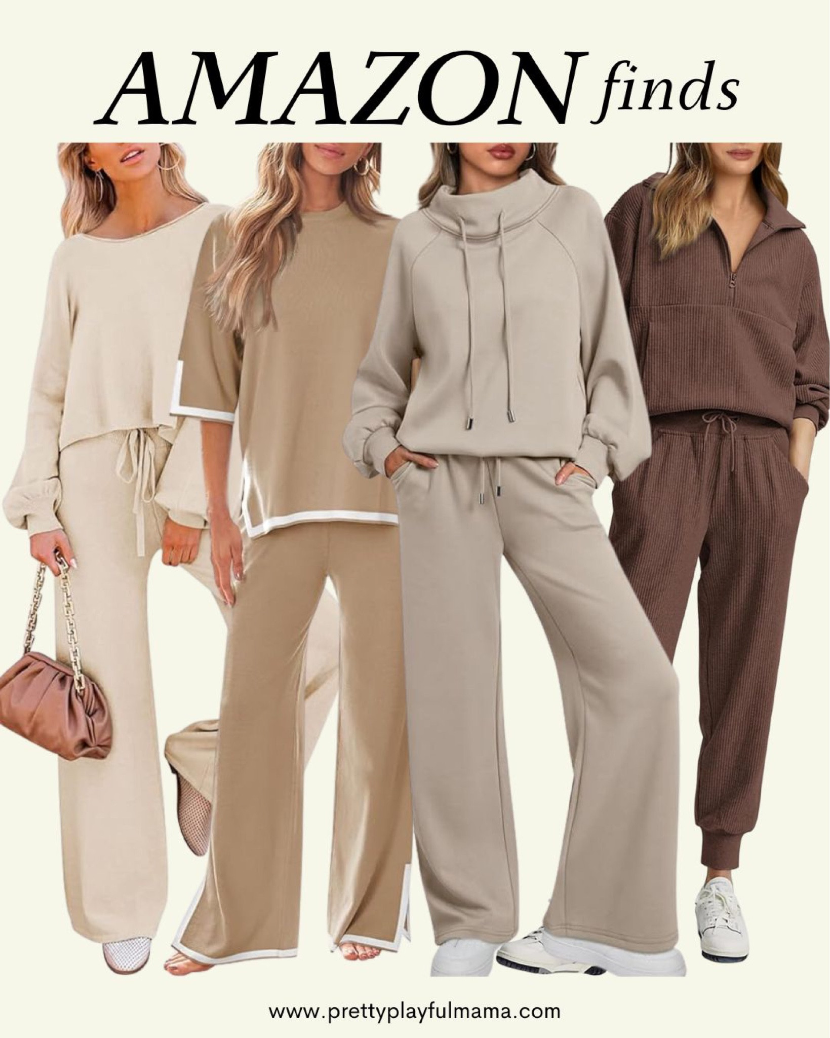 Elevate your comfort in Amazon's Neutral Loungewear Sets for Moms. Embrace style and serenity with these chic yet cozy ensembles. Perfect for busy days or quiet moments, these sets strike the ideal balance between fashion and comfort, letting moms relax in style. Treat yourself to the ultimate lounging experience.

#LTKstyletip #LTKfindsunder100 #LTKSeasonal
