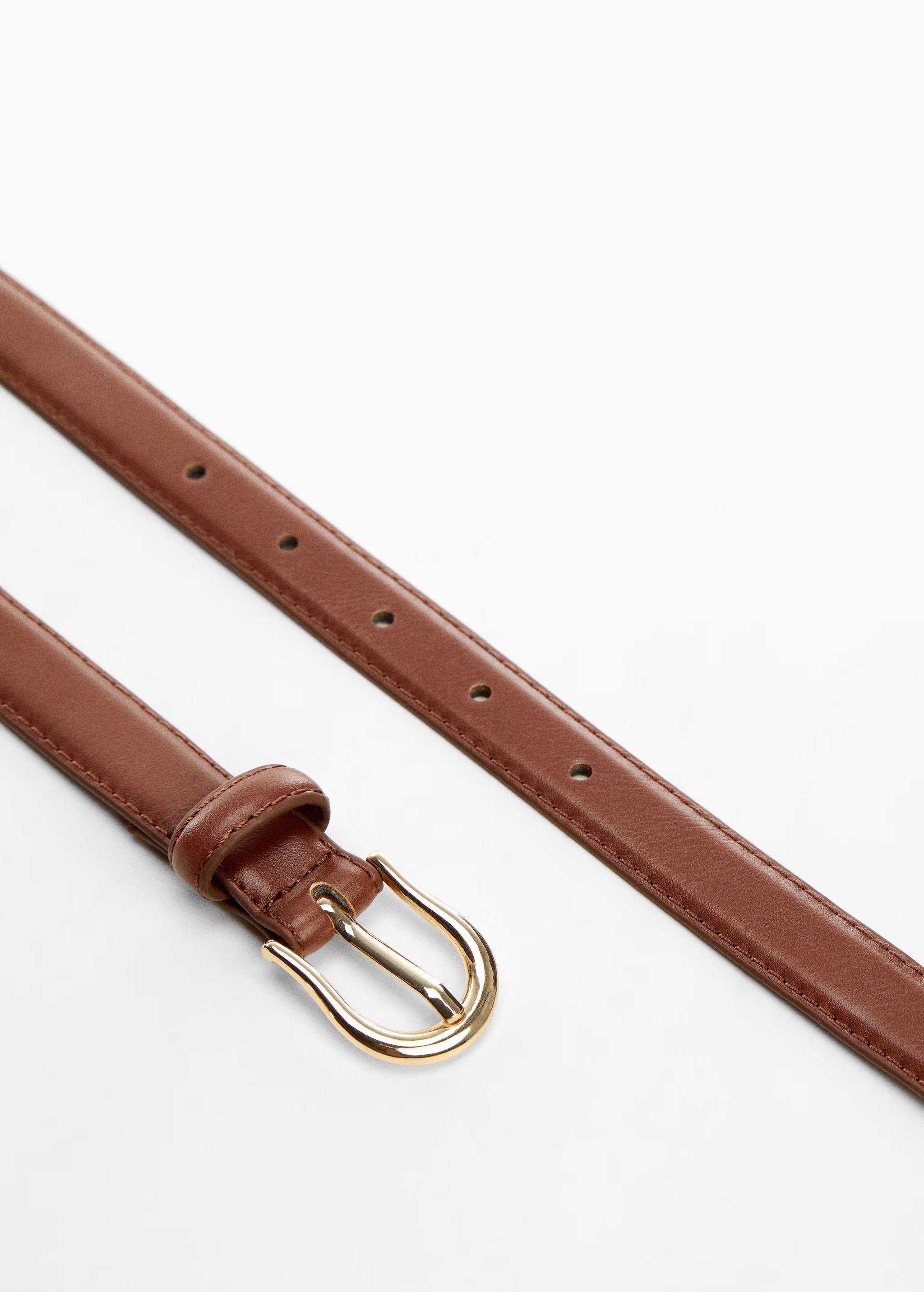 Buckle skinny belt | MANGO (UK)