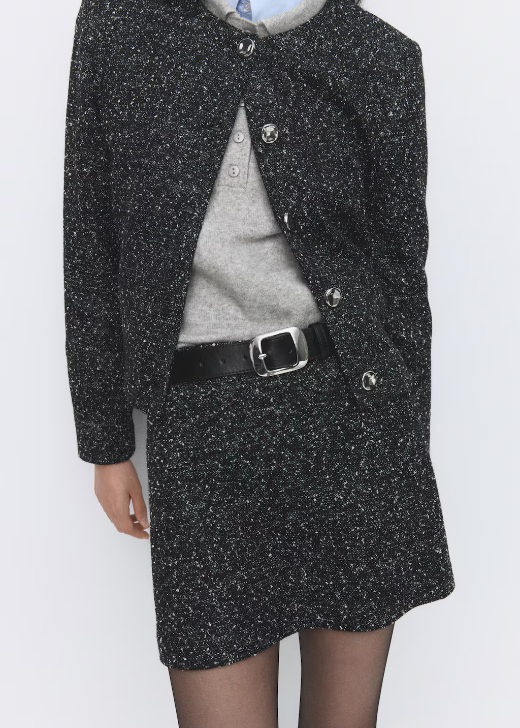 Flecked knit skirt - Women | MANGO USA | Mango (US/MX/AU)