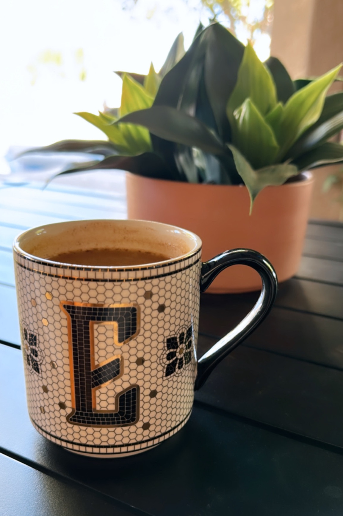 Anthropologie bistro tile initial coffee mug only $14.  Makes a great gift idea!

#LTKhome #LTKFind #LTKstyletip