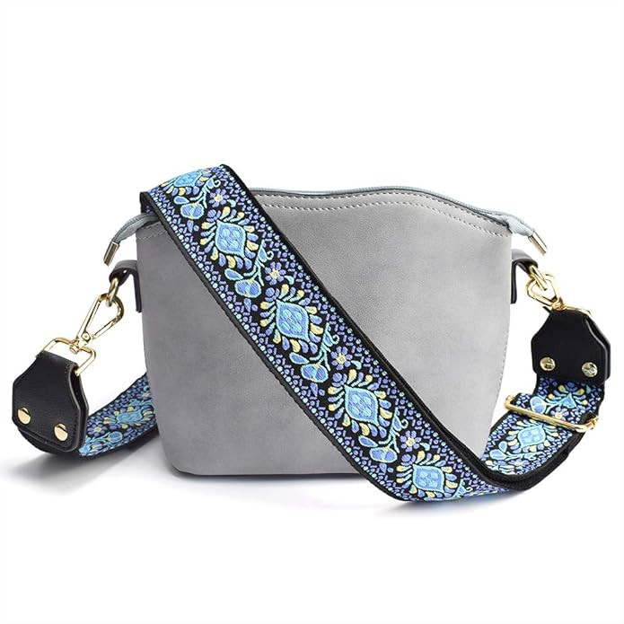 Adjustable Replacement Guitar Strap Styled Wide Handbag Strap Purse Strap Crossbody Strap Vintage... | Amazon (US)