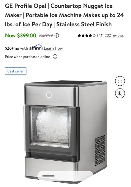 General Electric Ice Maker is on major sale for under $400! Kitchen, appliance, nugget ice, cooking, Walmart home 

#LTKhome #LTKfamily #LTKsalealert
