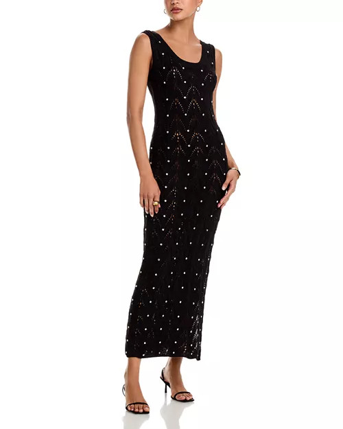 Generation Love Vincent Rhinestone Pointelle Knit Dress  | Bloomingdale's Women | Bloomingdale's (US)