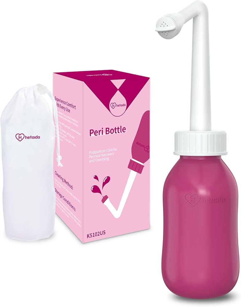 Peri Bottle for Postpartum Care, Perineal Bottle for New Mom Postpartum Essential, 10 Oz Upside D... | Amazon (US)
