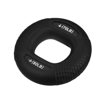 Unique Bargains Rock Climbing Muscle Training Workout Silicone Ring Grip Strengtheners 3.07" Black 70/80lb | Target