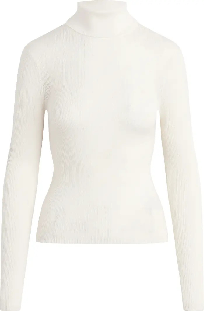 Amelia Rib Merino Wool Turtleneck Top | Nordstrom