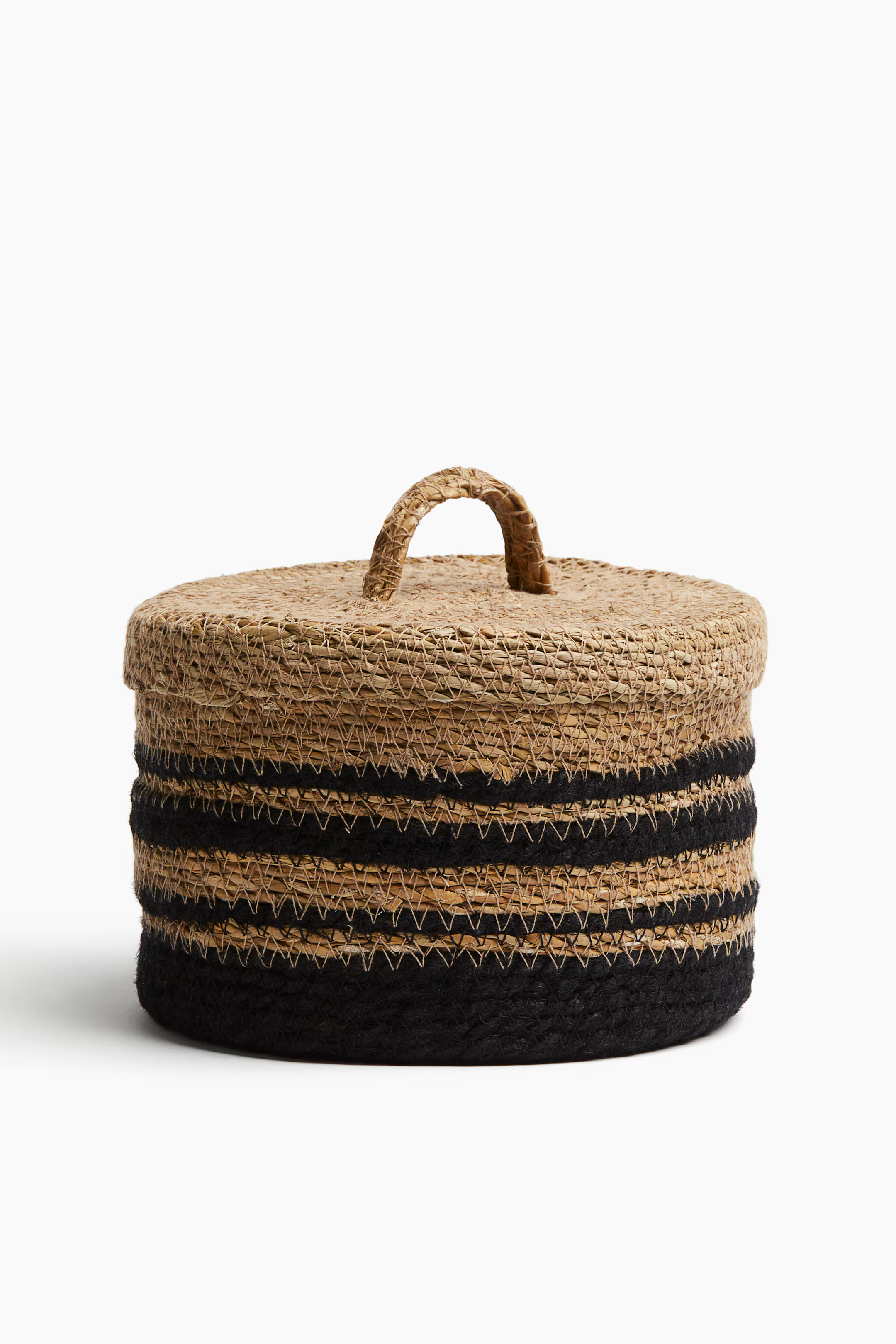 Braided Straw Basket with Lid | H&M (US + CA)