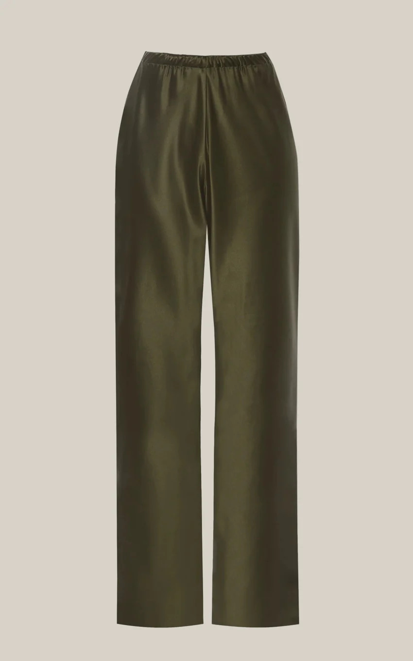 MOSS SILK BIAS TROUSERS | Sl'eau
