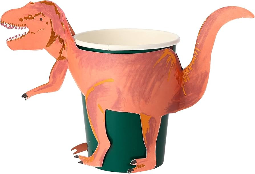 Meri Meri T-Rex Dinosaur Paper Party Cups (Pack of 8) | Amazon (US)