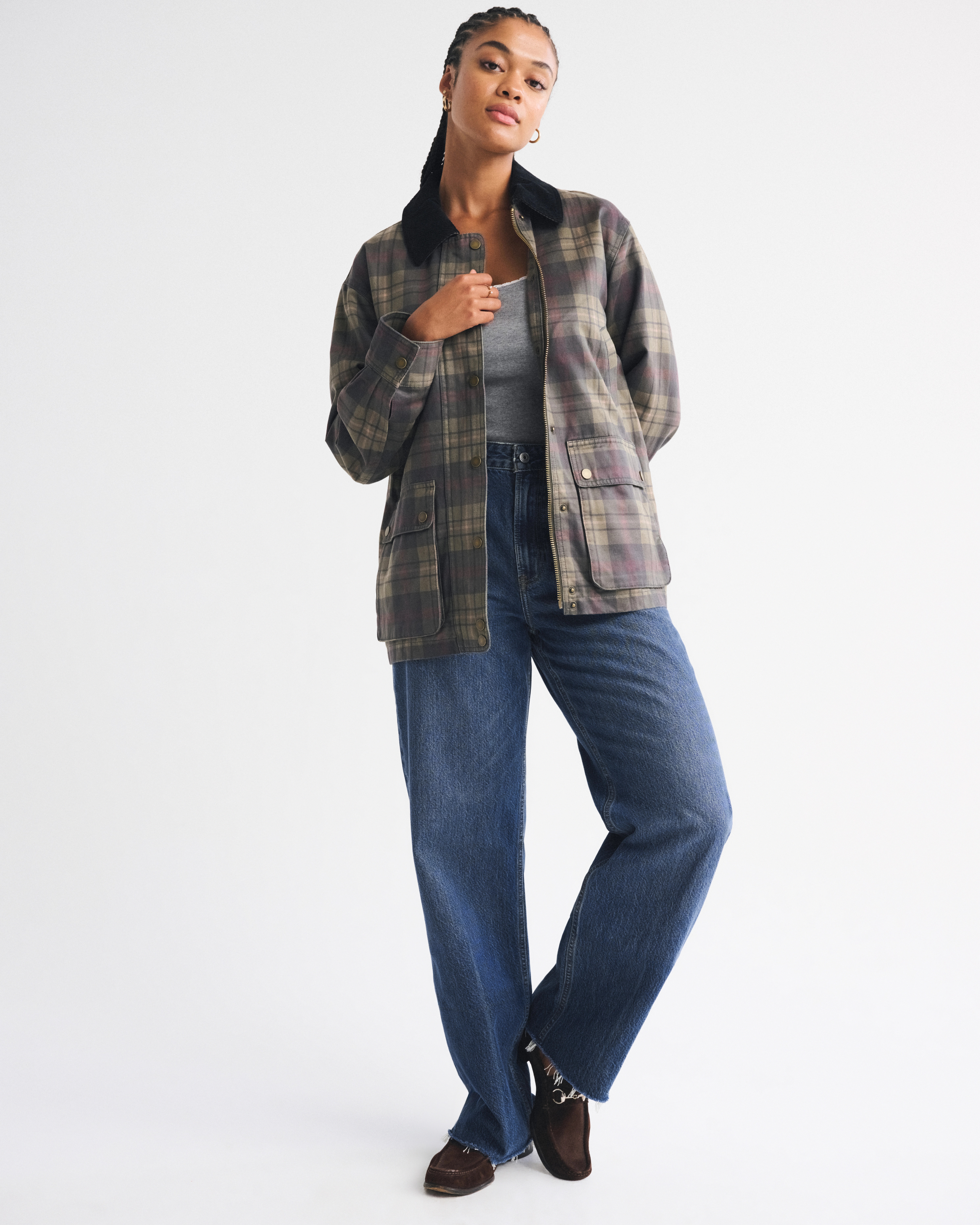 Curve Love High Rise Loose Jean | Abercrombie & Fitch (US)