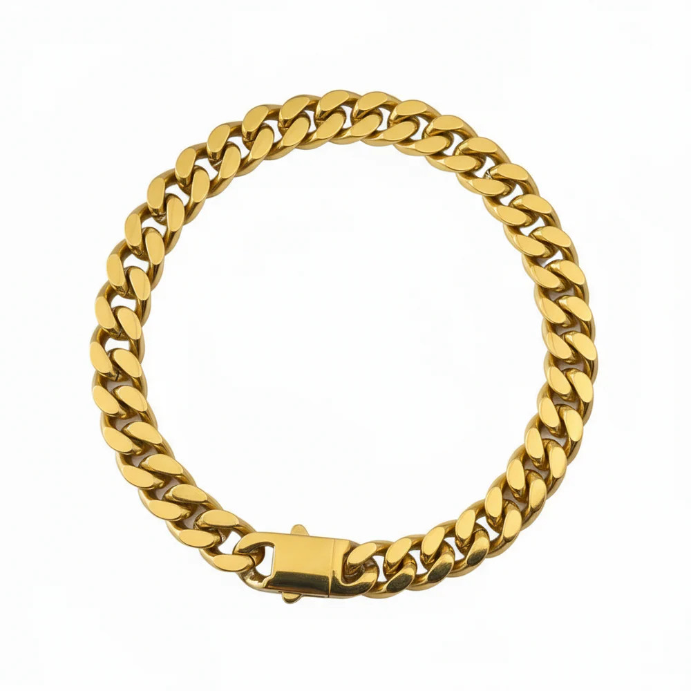 Chunky Cuban Necklace | Garnished in Gold