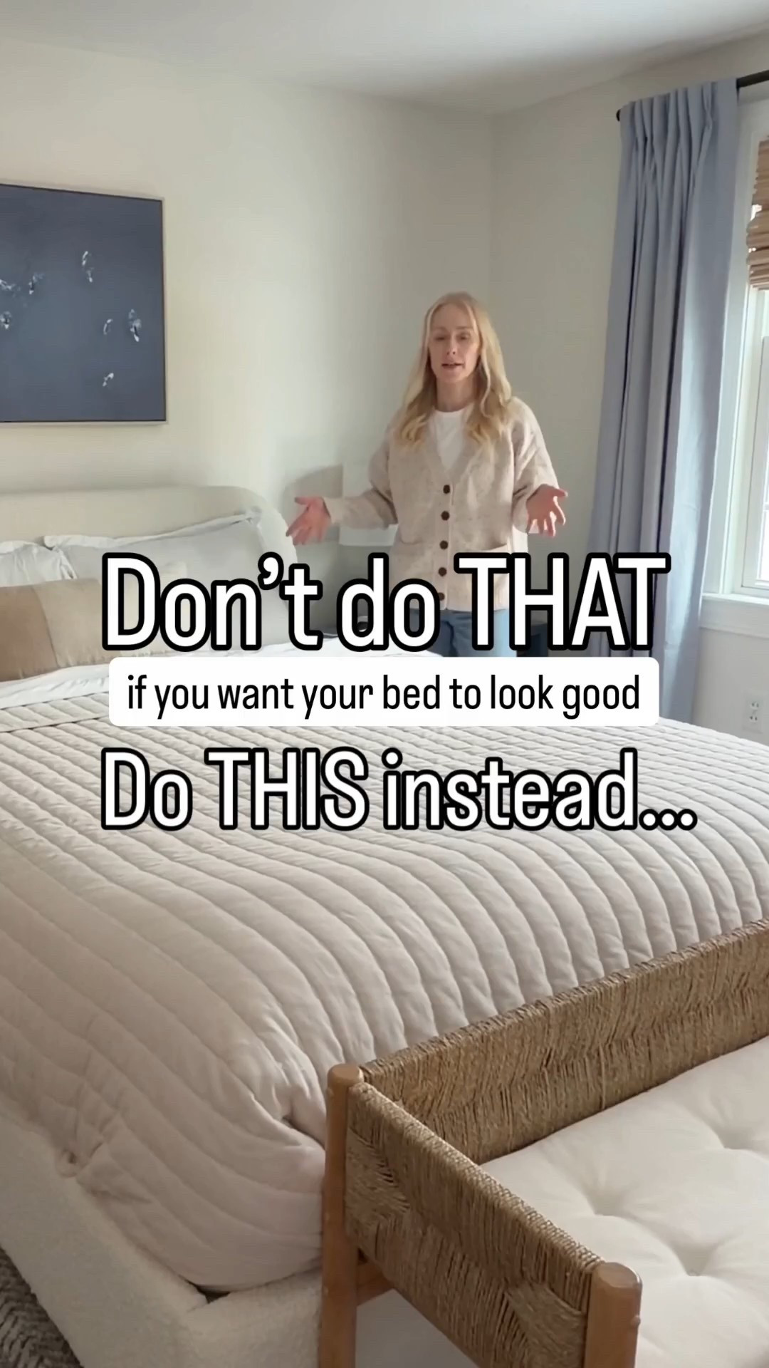 Adding layers, texture and some color to the end of your bed is the easiest way to elevate the look of plain bedding. 

#LTKHome