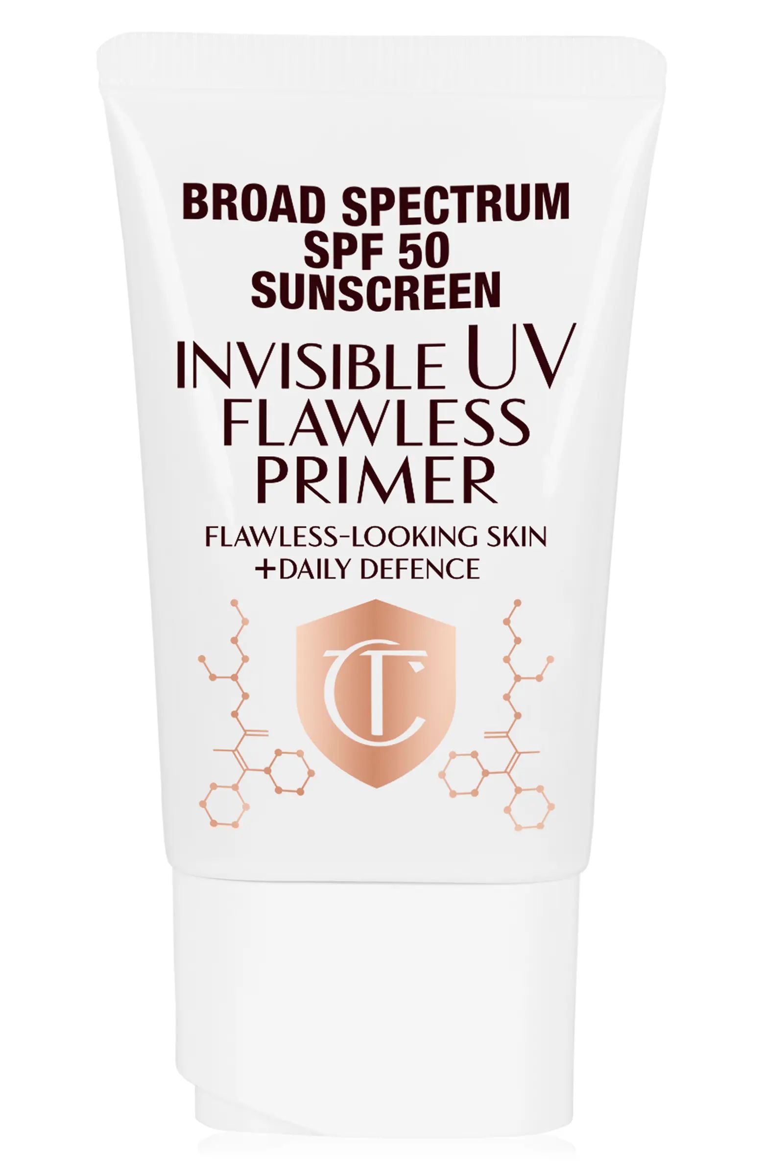 Charlotte Tilbury Invisible UV Flawless Poreless Primer Broad Spectrum SPF 50 | Nordstrom | Nordstrom